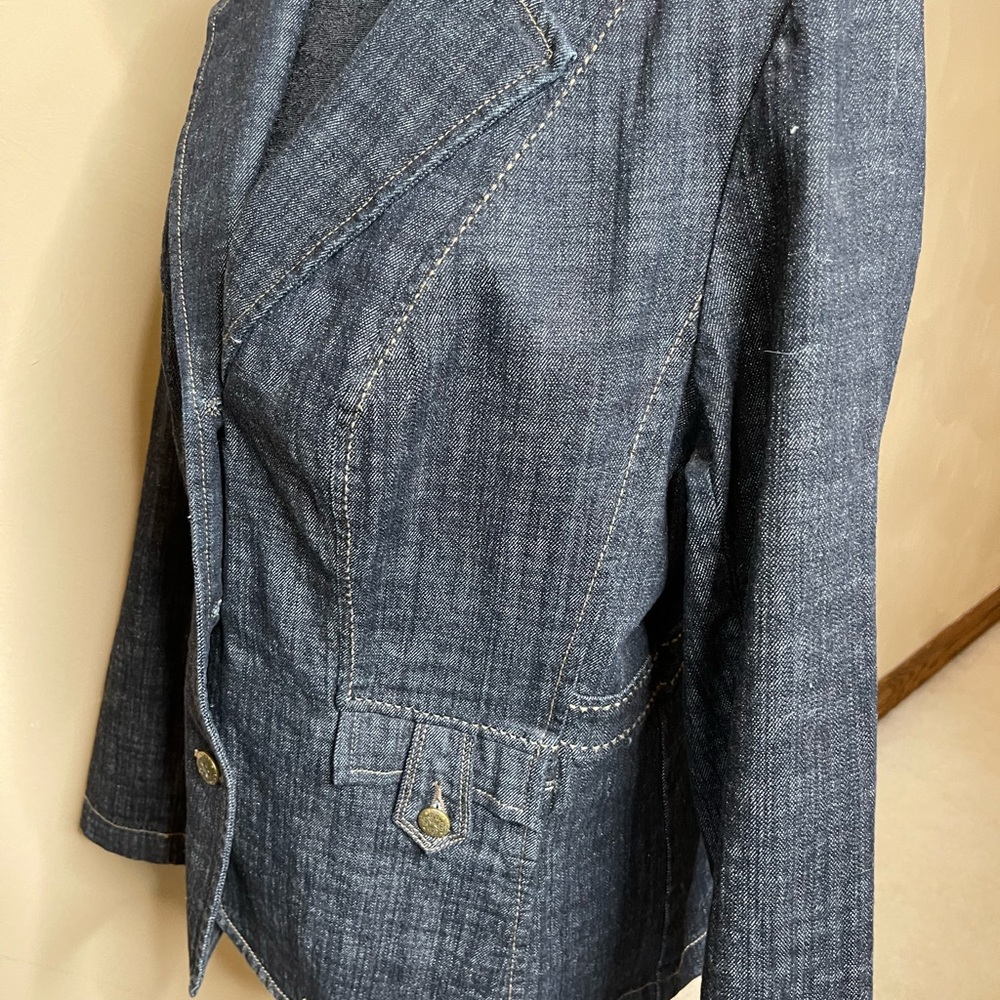 Lane Bryant fitted detailed denim jacket - Picture 7 of 8